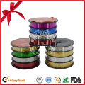 Double Face Holographic Holiday Decoration Ribbon Roll